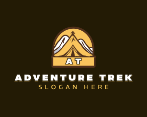 Mountain Camping Adventure logo design