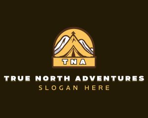 Mountain Camping Adventure logo design