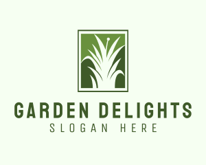 Green Grass Lawn Service  logo design