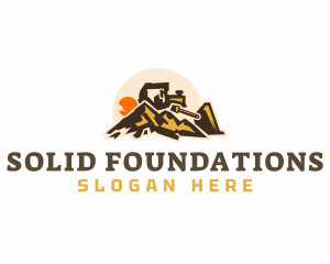 Bulldozer Mountain Construction logo
