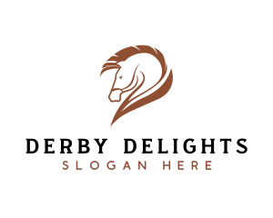 Horse Animal Equestrian logo design