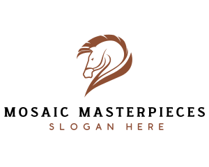 Horse Animal Equestrian logo design