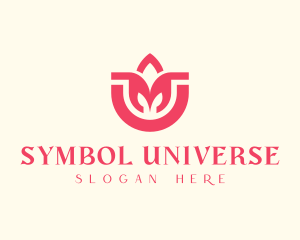 Beauty Flower Symbol logo