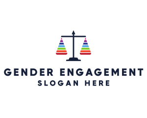 Legal Gay Rights Justice Scales logo