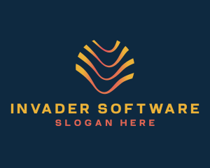 Wave Cyber Software logo design