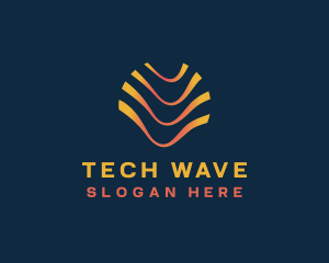 Wave Cyber Software logo design