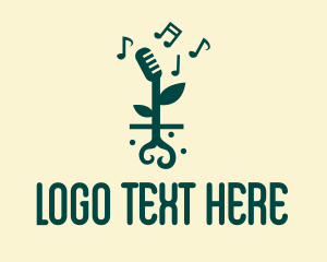 Song - Music Garden Sprout logo design