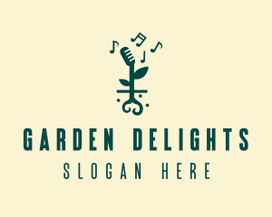 Music Garden Sprout logo design