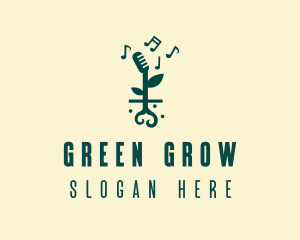 Music Garden Sprout logo design