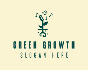 Music Garden Sprout logo design