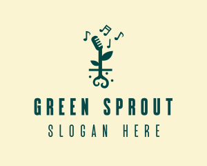 Music Garden Sprout logo design