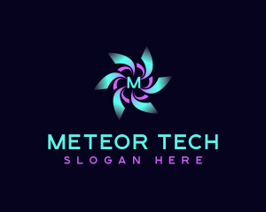 Digital Technology AI logo design