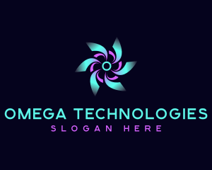 Digital Technology AI logo design