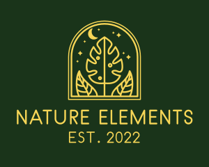 Night Nature Garden Landscaping logo design