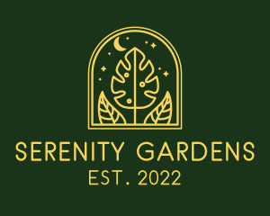 Night Nature Garden Landscaping logo design