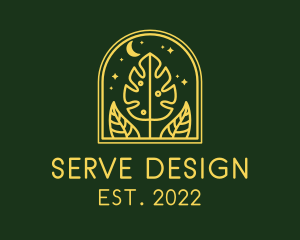 Night Nature Garden Landscaping logo design