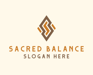 Modern Tribal Letter S logo design