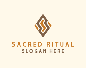 Modern Tribal Letter S logo design