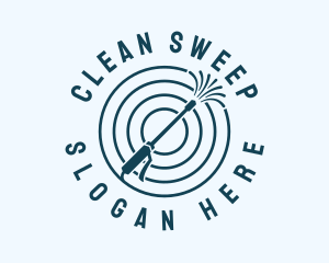 Power Wash Hose Clean logo design