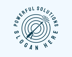 Power Wash Hose Clean logo design