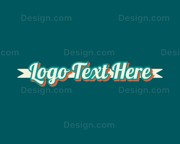 Retro Fancy Brand Logo