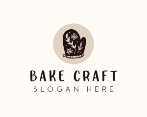 Baking Mitts Floral logo design