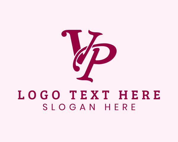 Letter Vp logo example 4