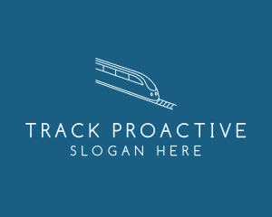 Railway Train Railtrack logo design