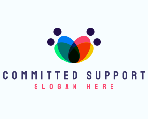 People Community Support logo design