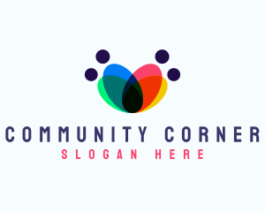 People Community Support logo design