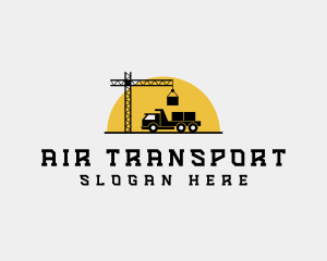 Port Crane Truck logo design