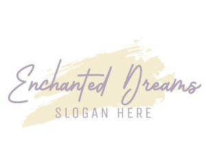 Pastel Watercolor Cursive Wordmark logo design