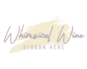 Pastel Watercolor Cursive Wordmark logo design