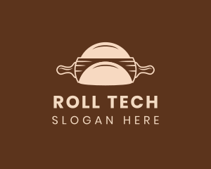 Culinary Baking Rolling Pin logo design