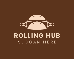 Culinary Baking Rolling Pin logo design