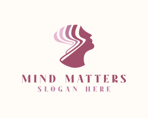 Woman Mental Wellness Mind logo design