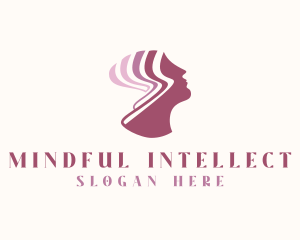 Woman Mental Wellness Mind logo design