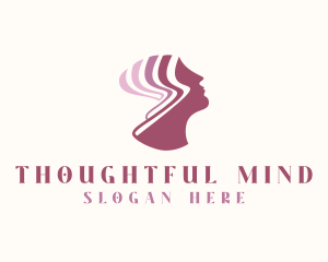 Woman Mental Wellness Mind logo design