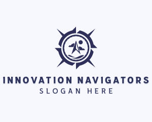 GPS Destination Compass logo design