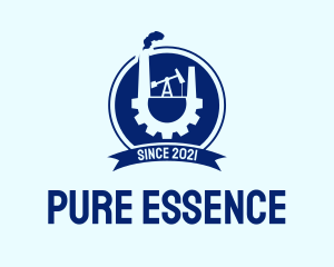 Oil Refinery Emblem  logo