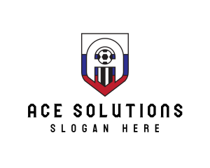 Soccer Ball Letter A logo design