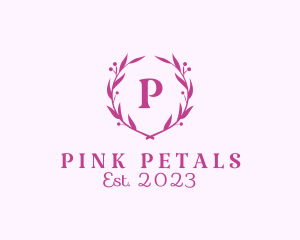 Feminine Ornamental Wreath Cosmetics logo design