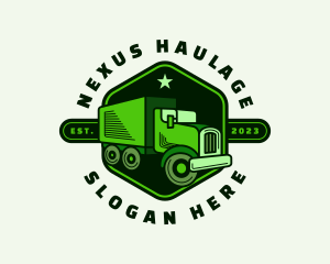 Automotive Truck Delivery logo design