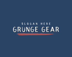 Grunge Brushstroke Brand logo