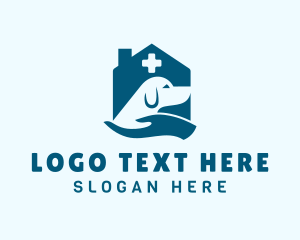 Dog House Veterinary Hand logo