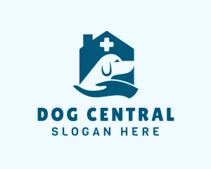 Dog House Veterinary Hand logo design