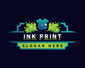 Shirt Paint Print logo