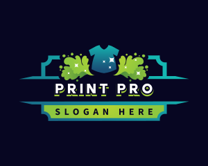 Shirt Paint Print logo design