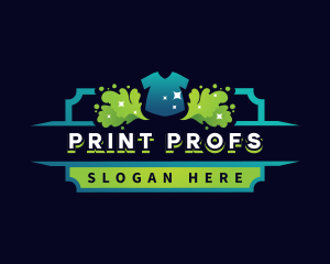 Shirt Paint Print logo design