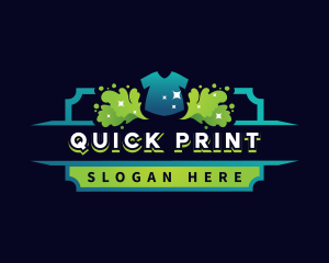 Shirt Paint Print logo design